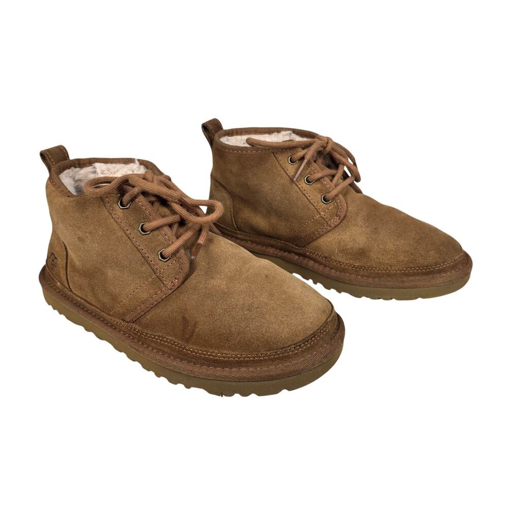UGG MEN’S NEUMEL CHUKKA SUEDE LACE‑UP BOOTS – SIZE 5 (EU 38 / WOMEN’S 6.5–7)